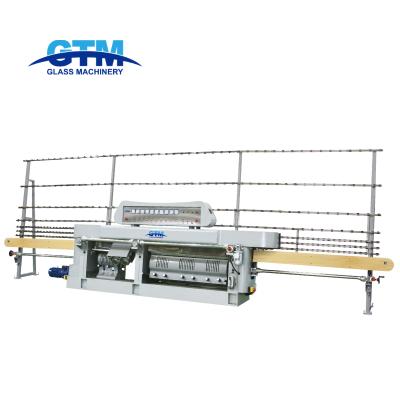 China Building Material Stores 10 Spindles PLC Vertical Edger&Variable Glass Straight Line Miter Machine for sale