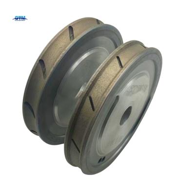 China For Stone Sharpening Machine 150d 22d 12mm Flat Edge Diamond Wheel With Flat Arris For Stone Edging Machine for sale