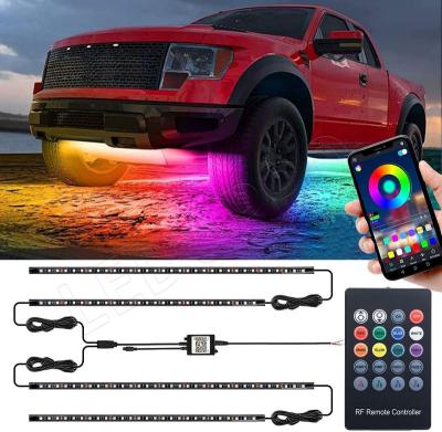 China Flexible Car Underglow Light Strip LED Underbody Lights APP Control Remote Car LED Neon Lamp RGB Decorative Atmosphere Lamp BS-CS015 for sale