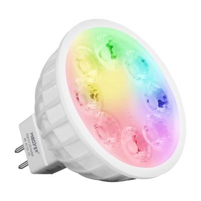 China Embeded 2.4G 4W RF Smart Bulb Light DC 12V Dimmable RGBW LED COB Wireless Spotlight Wifi MR16 Indoor Spot Lamp Compatible With Milight for sale