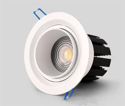 China Adjustable Embeded 20W 30W Zoomable LED Ceiling Lamp Foyer Background Wall COB Downlight Zoom Show Lamp for sale