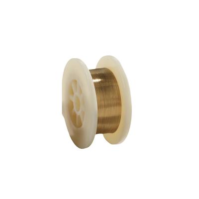 China Smooth Shiny Surface Finish Gold Plated Tungsten Wire For Semiconductor Probing for sale