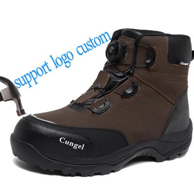 China Steel Toe Shoes Custom Made Steel Toe Design Unique Safety Boots Construction Work Boots for sale