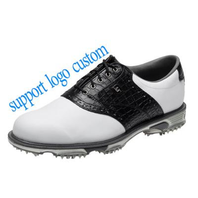 China Custom Fashion Sole TPR Rubber Golf Shoes Waterproof PU Upper Golf Shoes For Men for sale