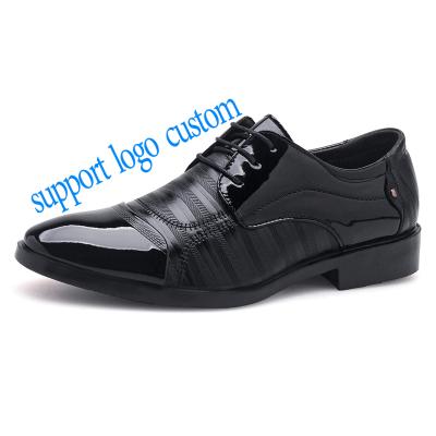 China New Formal Business Waterproof Custom Non-slip Leather Shoes For Men for sale