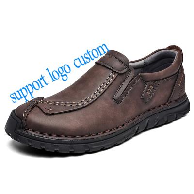 China 2021 Custom Handcrafted Leather Shoes Men Office Leather Shoes High Quality Lightweight Stylish Men's Shoes For Men for sale