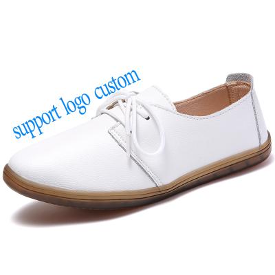 China 2021 fashion lightweight women custom handmade leather shoes manufacture casual shoes for sale