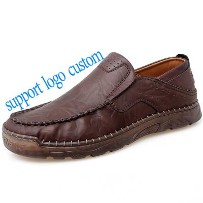 China Fashioon Lightweight Custom Handmade Leather Shoes for Men High Quality Casual Leather Shoes for sale