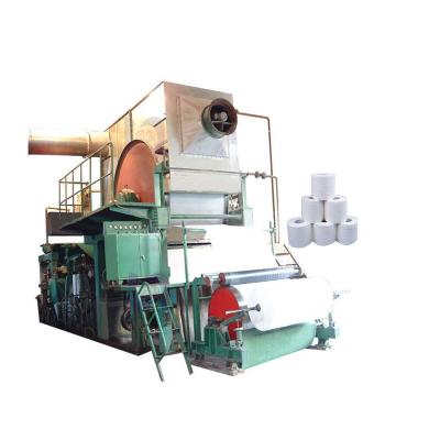 China factory cylinder mold hemp toilet paper machine, toilet paper production line, napkin making machine for sale