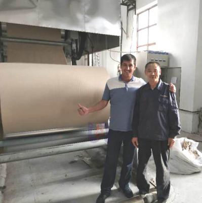 China Kraft Paper Making Industry 1092-4200mm Kraft Paper Piping And Testliner Paper Making Machine With Fourdrinier Forming for sale