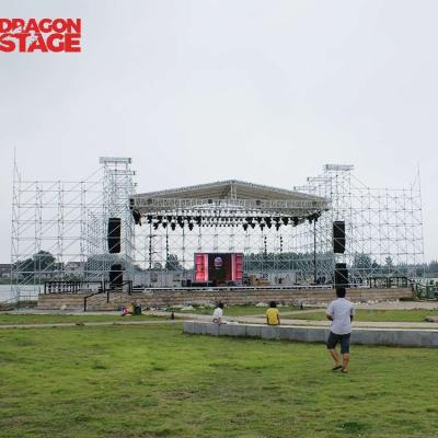 China Adjustable Dragonstage Legs Podium Truss Display Aluminum Outdoor Concert Stage Sale for sale