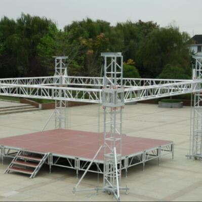 China Concert ; Dance exhibition; embrace performance; system exterior roof etc. Dragonstage truss for sale circle led screen aluminum truss hanging display for sale