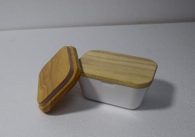 China Large Solid Wooden Lids For Bowls Rectangle Shape 138 X 100 X 18 mm for sale