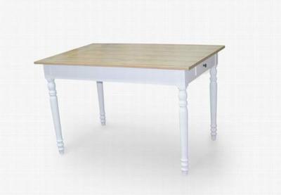 China New House Furniture Of  The Solid Wood And MDF Made Dining Table 150 or 120 x 80 x 70 CM for sale