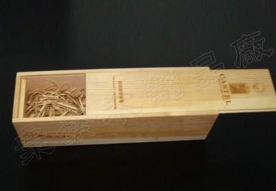 China Sola caja de regalo de madera vacía del vino, caja inacabada del vino del pino 100 x 100 x 345 milímetros en venta