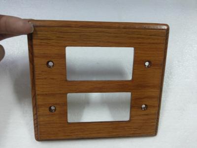 China Natural Wood Modern Switch Plate Covers Unfinished For Household 140 X 128 mm for sale