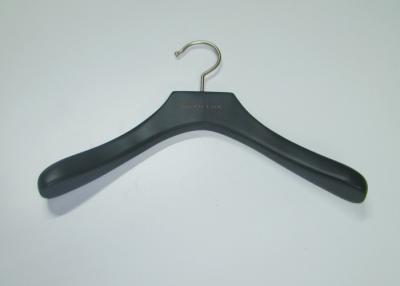 China Black Solid Wooden Clothes Hanger Anti - Slip Custom 400 X 150 X 40 mm for sale