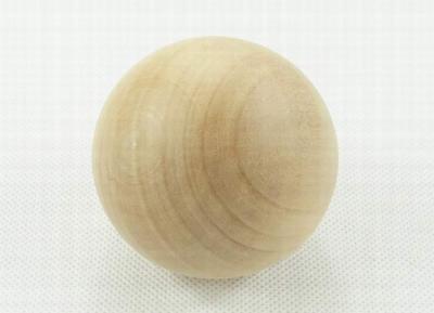 China Cherry Unfinished Solid Wood Balls , 55 mm Polished Round Wooden Balls for sale