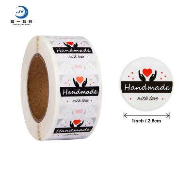 China Waterproof 2021 Wholesale Custom Roll Seal Sticker Thank You Bake Crafts Wedding Decoration Sticker Label for sale