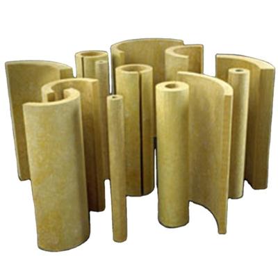 China HUAZUN Fire Protection Material Thermal Insulation Rockwool Pipe Rockwool Soundproof Construction Mineral Tube For Insulation for sale