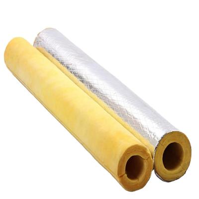 China Fire Protection Piping Mineral Insulation Materials Density 25-180mm Thickness 25-180mm Rock Wool/Pipe/Tube With Aluminum Foil for sale