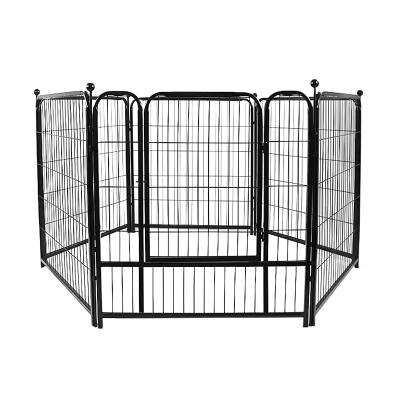 China OEM ODM Breathable Outdoor Pet Exercise Iron Fence Pet Dog Puppy Run Detachable Cage for sale