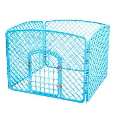 China Breathable Modern Indoor Foldable Portable Plastic Puppy Dog Exercise Play Pen For Large Medium Dogs for sale