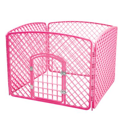 China Breathable Adjustable Animal Pet Accessories Safty Fencing Fence With Gate for sale