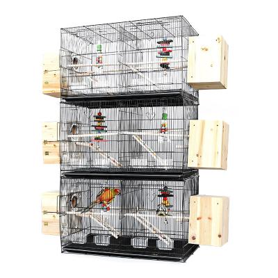 China Factory Price Breathable 3 Layer Bird Cage Canary Budgies Yellow Birds Cage Big Large Cage for sale