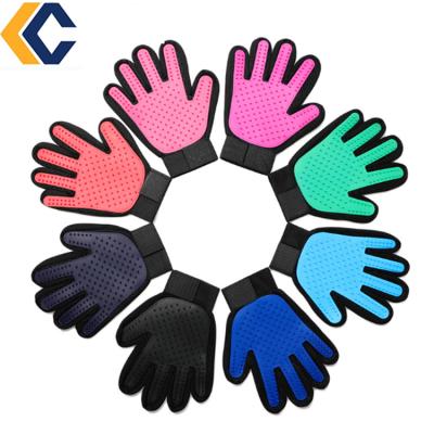 China Factory Outlet Viable Dog Hair Hand Brush Remover Silicone Remover Pet Glove Brush Dog Grooming for sale