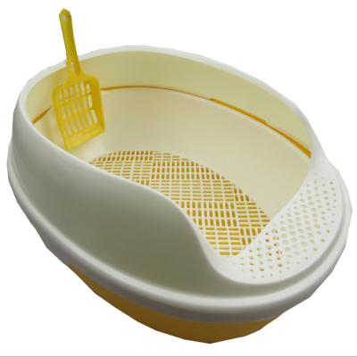 China Sustainable Cat Supplies Accessories Wholesale 50x38x20cm Cat Litter Sifting Tray With Filter for sale