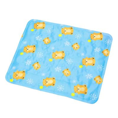 China Viable Washable Reusable Anti Slip Pet Puppy Gel Cooling Mat for sale