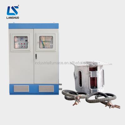 China Metal smelting 0.1T induction medium frequency electric aluminum melting furnace for sale for sale