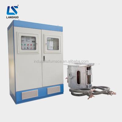 China Electric Metal Smelting 0.75T Gold Induction Steel Aluminum Tilting Melting Furnace for sale