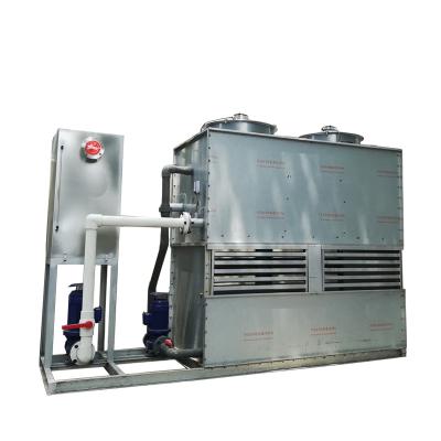 China Low Efficient Price Industrial 15T Closed Loop Water Cooling Tower With Cooper Tube Cooler for sale