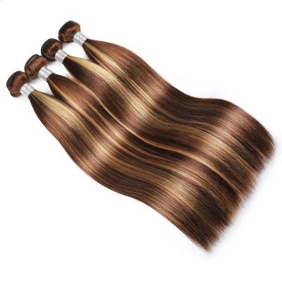 China New Wholesale Straight Hair Straight Weave Machine Cheap Hand Sewn Hair Double Weft Extensions Good Quality for sale