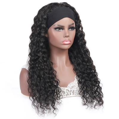 China Long Hair Water Wave Hair Wig Headband Women Wig Vendors Wig-Body Headband Hair Weaving Wigs Raw Chinese Water Hair For Black Women for sale