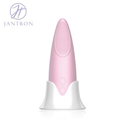 China High Quality Hot Selling Silicone Face Cleaning Brush Rechargeable Vibrator Electric Waterproof Silicone Detergent Massager Soft Massager For All Skin Type for sale