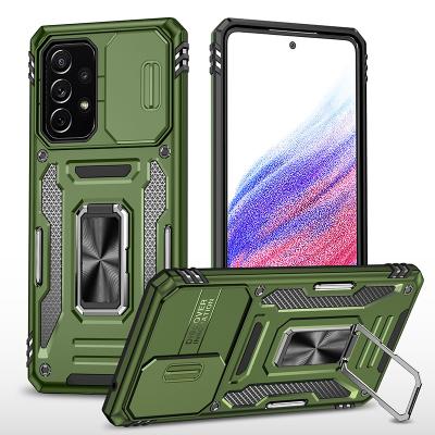 China Armor Drop Protection TPU+PC Kickstand Case Cover Shockproof Rugged Anti-skid Bumper Back Accessories For Galaxy A53 5G for sale