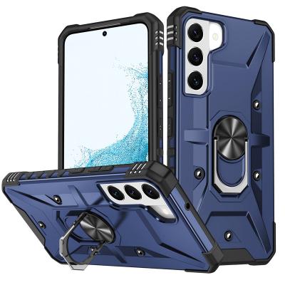 China New Kickstand Shockproof Creative Stand Cell Phone Case With Bracket Hard Cover For Galaxy S22 5G for sale