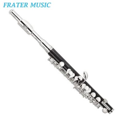 China High Grade C Silver Plated Tone Piccolo With Rubber Body And Silver Plated Keys (JPL-600S) for sale