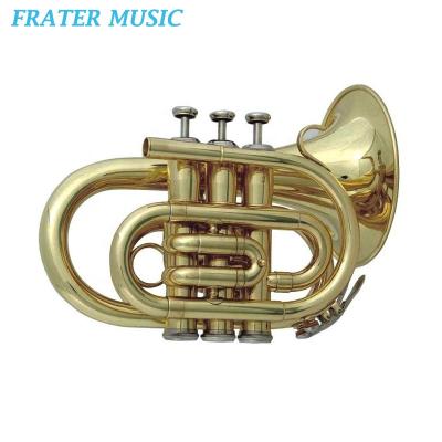 China Good Quality Gold Lacquer Pocket Trumpet (JPT-120) for sale