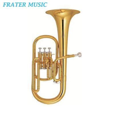 China High Grade OEM Gold Lacquer Eb Alto Horn Head With Cupronickel Piston (JAH-200) 193mm for sale