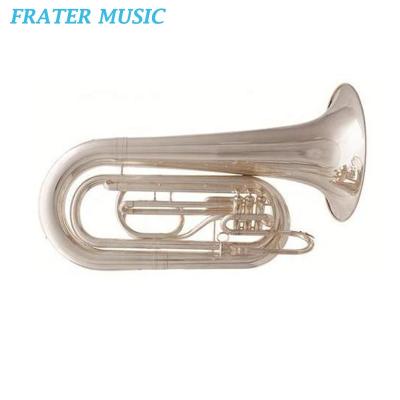 China High Grade Silver Plated Bb Key Piston Silver Plated Walking Tuba (JMT-140) for sale