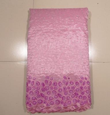 China Pink Double Organza Lace for sale