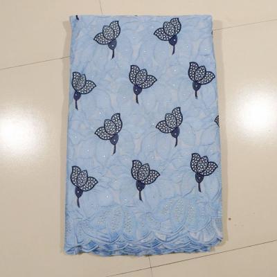 China Sky Blue Swiss Cotton Voile Lace , Ladies Underwear for sale