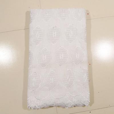 China White Swiss Cotton Voile Lace for sale