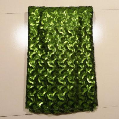 China Bridal Green Lace Fabric for sale