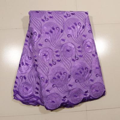 China Purple Embroidered Handcut Lace , Evening Dress for sale