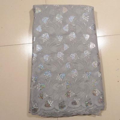 China Bridal African Embroidery Lace Fabric For Evening Dress for sale